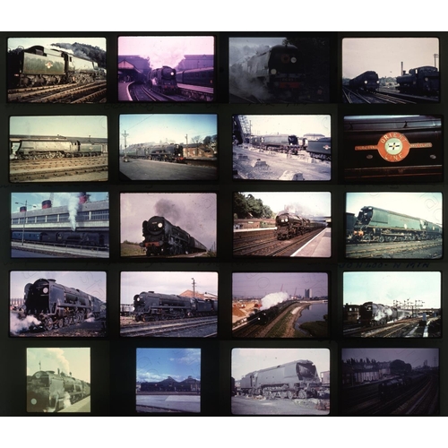 309 - Railway. B.R. Steam. A small collection of approx. 80 x 35mm, DUPLICATE, colour slides. The slides d... 