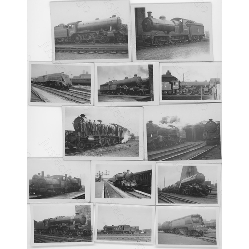 646 - Railway. B.R. Steam and Grouping. A collection of approx. 170, black and white prints, in assorted s... 