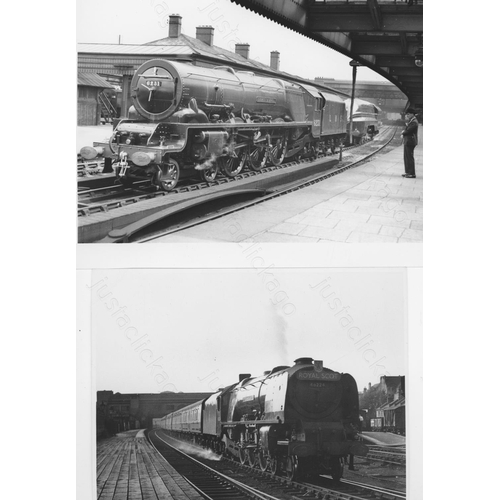 81 - Railway. B.R. Steam. A selection of approx. 37 black and white prints, mostly 8in x 6in. The prints ... 