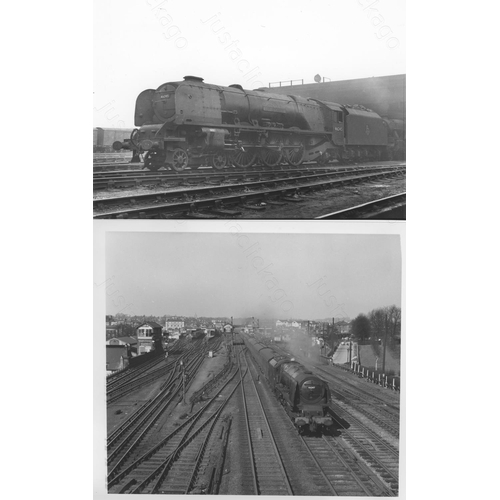 81 - Railway. B.R. Steam. A selection of approx. 37 black and white prints, mostly 8in x 6in. The prints ... 