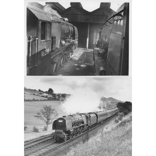 81 - Railway. B.R. Steam. A selection of approx. 37 black and white prints, mostly 8in x 6in. The prints ... 