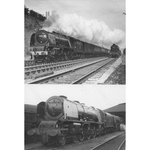 81 - Railway. B.R. Steam. A selection of approx. 37 black and white prints, mostly 8in x 6in. The prints ... 