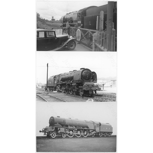 82 - Railway. B.R. Steam. A selection of approx. 46 black and white prints, mostly 10in x 8in, with 16 po... 