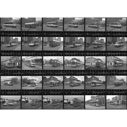 28 - U.K. Bus. A good assortment of approx. 485 x 35mm, black and white negatives, on Kodak 5053 TMY film...