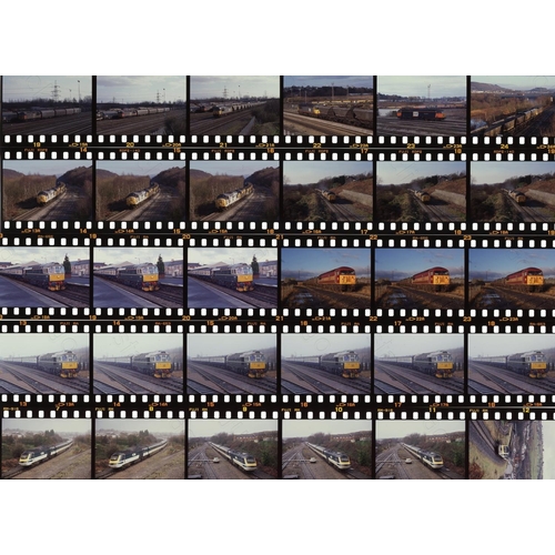 37 - Railway. Modern Traction. A collection of approx. 495 x 35mm, UNMOUNTED, colour positives in strips,...