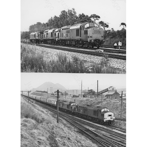 49 - Railway. Modern Traction. A fine collection of approx. 93 original black & white, prints by John Vau...
