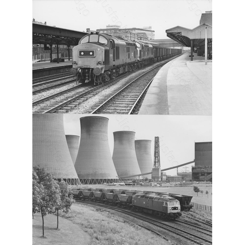 49 - Railway. Modern Traction. A fine collection of approx. 93 original black & white, prints by John Vau...