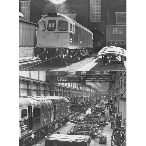 49 - Railway. Modern Traction. A fine collection of approx. 93 original black & white, prints by John Vau...