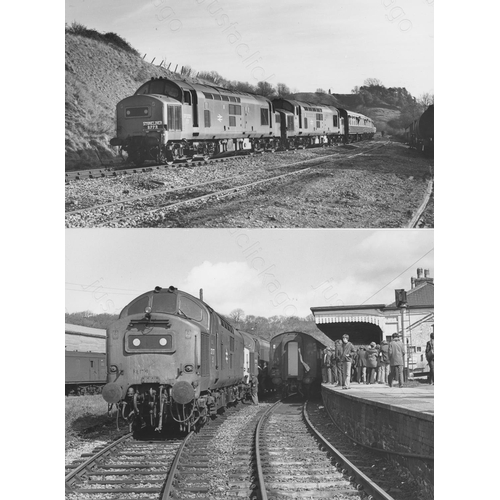 49 - Railway. Modern Traction. A fine collection of approx. 93 original black & white, prints by John Vau...