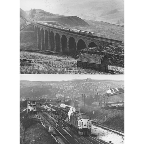 50 - Railway. Modern Traction. A fine collection of approx. 95 original black & white, prints by John Vau...