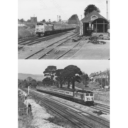 50 - Railway. Modern Traction. A fine collection of approx. 95 original black & white, prints by John Vau...