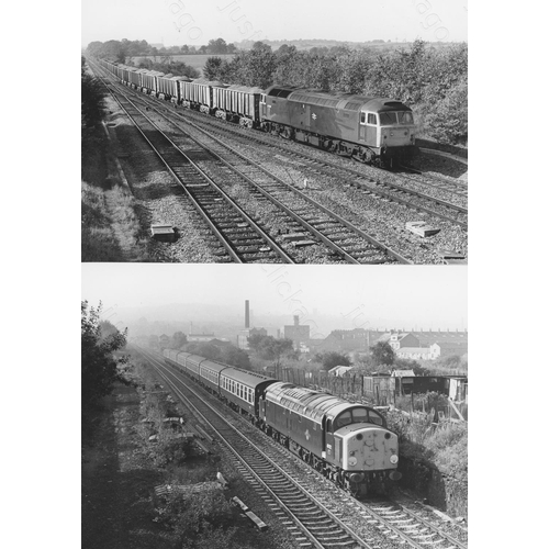 50 - Railway. Modern Traction. A fine collection of approx. 95 original black & white, prints by John Vau...