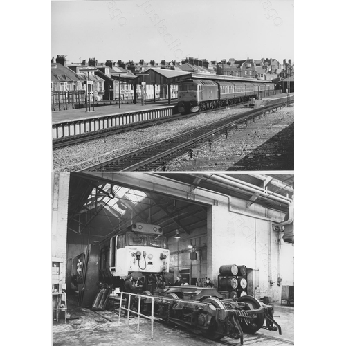 50 - Railway. Modern Traction. A fine collection of approx. 95 original black & white, prints by John Vau...