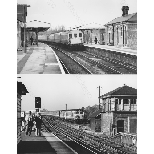 51 - Railway. Modern Traction. A fine collection of approx. 90 original black & white, prints by John Vau...