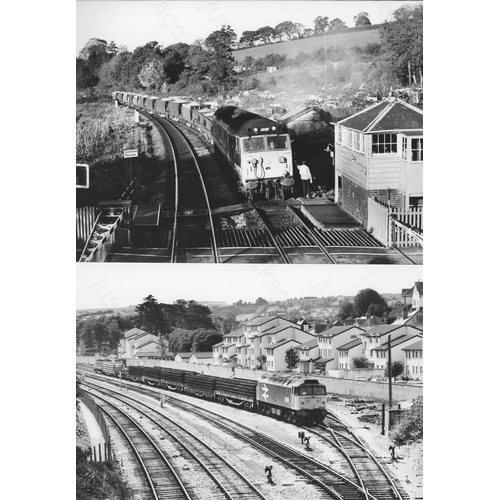 51 - Railway. Modern Traction. A fine collection of approx. 90 original black & white, prints by John Vau...