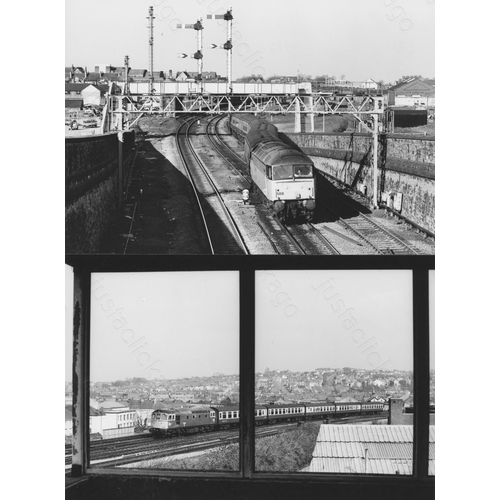 51 - Railway. Modern Traction. A fine collection of approx. 90 original black & white, prints by John Vau...