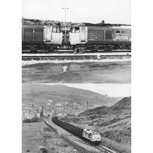 52 - Railway. Modern Traction. A fine collection of approx. 108 original black & white, prints by John Va...