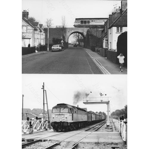 52 - Railway. Modern Traction. A fine collection of approx. 108 original black & white, prints by John Va...