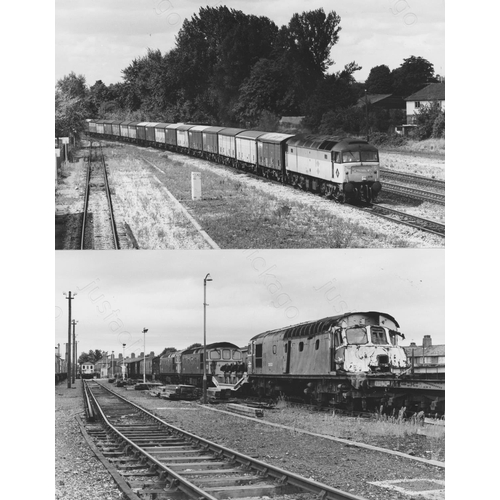 52 - Railway. Modern Traction. A fine collection of approx. 108 original black & white, prints by John Va...