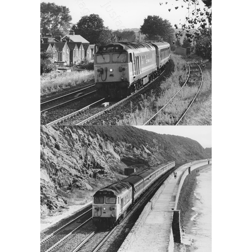 52 - Railway. Modern Traction. A fine collection of approx. 108 original black & white, prints by John Va...