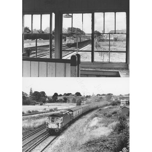 52 - Railway. Modern Traction. A fine collection of approx. 108 original black & white, prints by John Va...