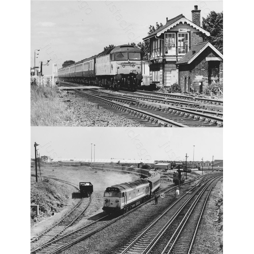 52 - Railway. Modern Traction. A fine collection of approx. 108 original black & white, prints by John Va...