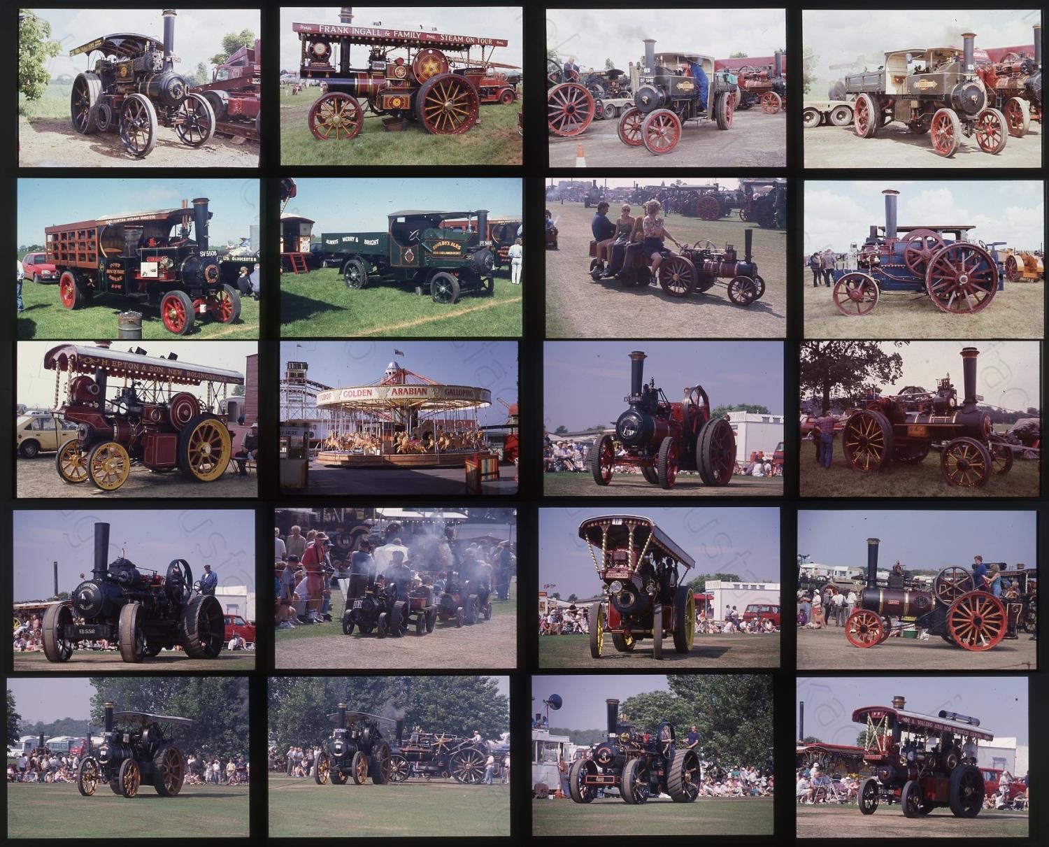 Traction Engines. A collection of approx. 160 x 35mm, original colour ...
