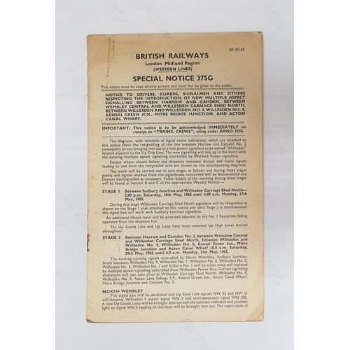 146 - Railway. A B.R. London Midland Region Western Lines notice, 