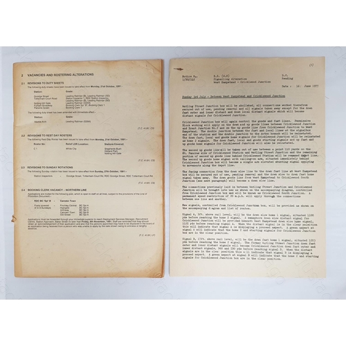 160 - Railway. A B.R. Western Region notice.
1. Signalling Alteration West Hampstead - Cricklewood Junctio... 