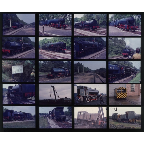 245 - Railway. Heritage Railways. A small collection of 28 x 35mm, colour slides, mostly on Agfacolor film... 
