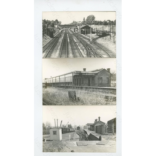 268 - Railway. Infrastructure. Part of the John M.C. Healy collection. This selection of approx. 85, black... 
