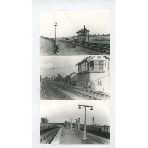 268 - Railway. Infrastructure. Part of the John M.C. Healy collection. This selection of approx. 85, black... 
