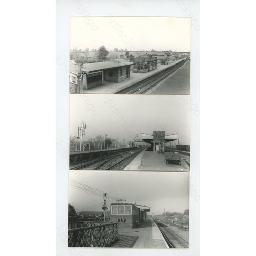 268 - Railway. Infrastructure. Part of the John M.C. Healy collection. This selection of approx. 85, black... 