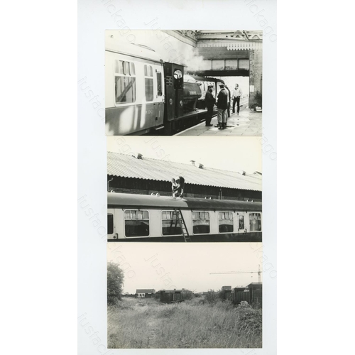 269 - Railway. B.R. Steam. Part of the John Healy Collection. This selection of approx. 78, black and whit... 