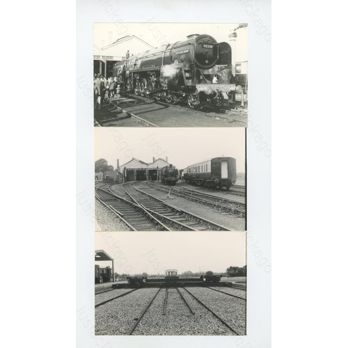 269 - Railway. B.R. Steam. Part of the John Healy Collection. This selection of approx. 78, black and whit... 