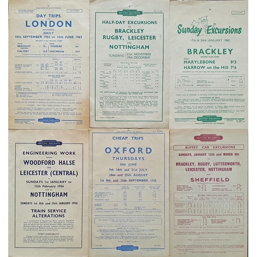 277 - Railway. B.R. Paperwork. Part of the John M.C. Healy collection. Six British Railways hand bills, al... 