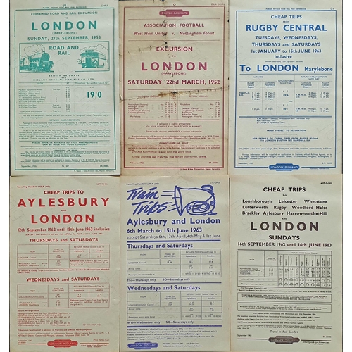 278 - Railway. B.R. Paperwork. Part of the John M.C. Healy collection. Six British Railways hand bills, al... 