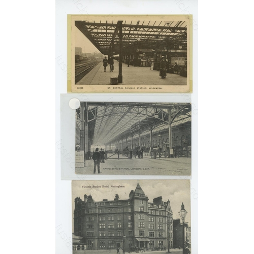 279 - Railway. Postcards and Railway Tickets. This is the last lot in the John M.C. Healy Collection. Ther... 