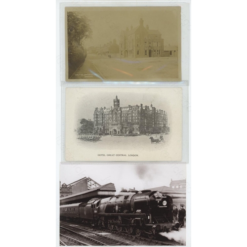 279 - Railway. Postcards and Railway Tickets. This is the last lot in the John M.C. Healy Collection. Ther... 
