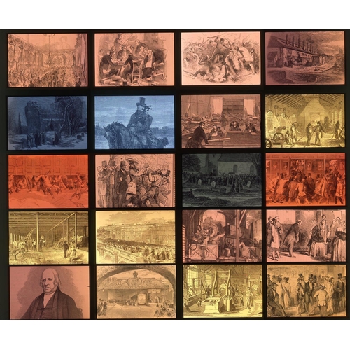 280 - Railway. Miscellaneous. A box of  Kodachrome DUPLICATE 35mm, slides showing engravings from the Lond... 