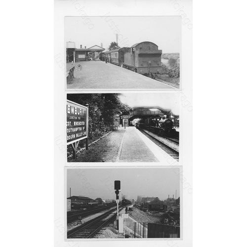 281 - Railway. G.W.R. Locomotives & Stations. This selection includes approx. 100, black and white, postca... 