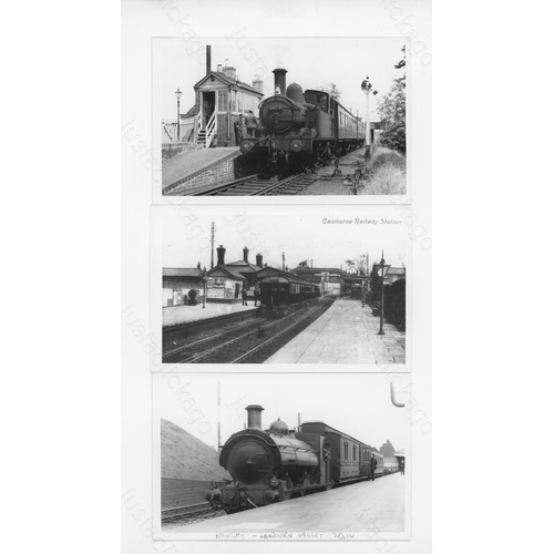 281 - Railway. G.W.R. Locomotives & Stations. This selection includes approx. 100, black and white, postca... 