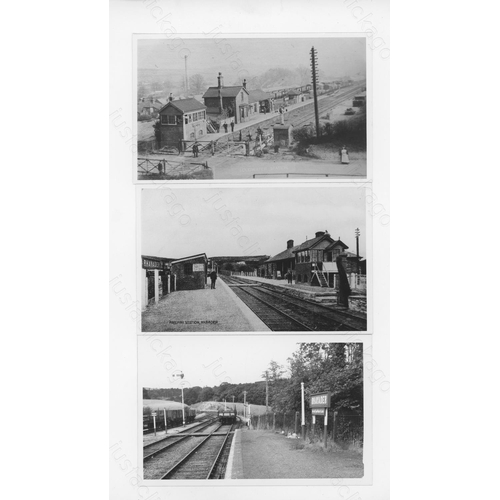 281 - Railway. G.W.R. Locomotives & Stations. This selection includes approx. 100, black and white, postca... 
