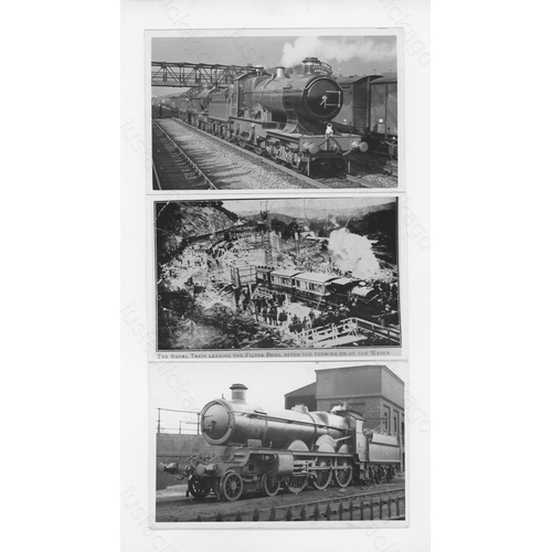 281 - Railway. G.W.R. Locomotives & Stations. This selection includes approx. 100, black and white, postca... 