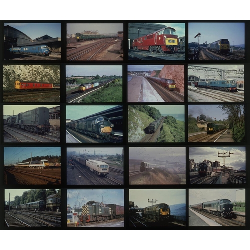 287 - Railway. Modern Traction. A good selection of approx. 115 x 35mm, DUPLICATE, colour slides. The slid... 