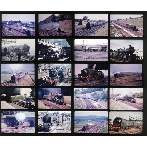 296 - Railway. B.R. Steam. A small collection of 51 x 35mm, DUPLICATE, colour slides, on Ektachrome film s... 