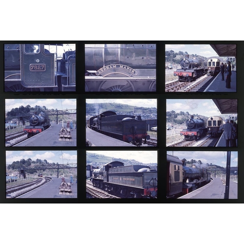 296 - Railway. B.R. Steam. A small collection of 51 x 35mm, DUPLICATE, colour slides, on Ektachrome film s... 