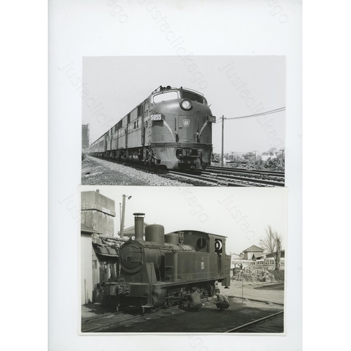 298 - Railway. Overseas Traction -World. A small collection of approx. 115 black and white prints in assor... 
