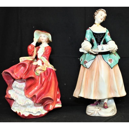 107 - 2 FIGURINES INCLUDING ROYAL DOULTON