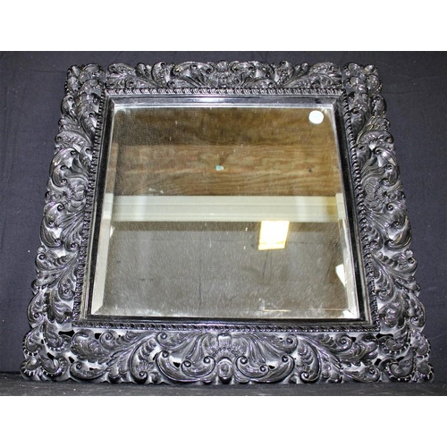 159 - BLACK FRAMED MIRROR